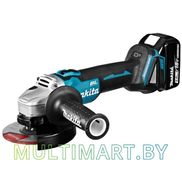 Угловая шлифмашина Makita DGA504RTJ (с 2-мя АКБ, кейс) картинка 3